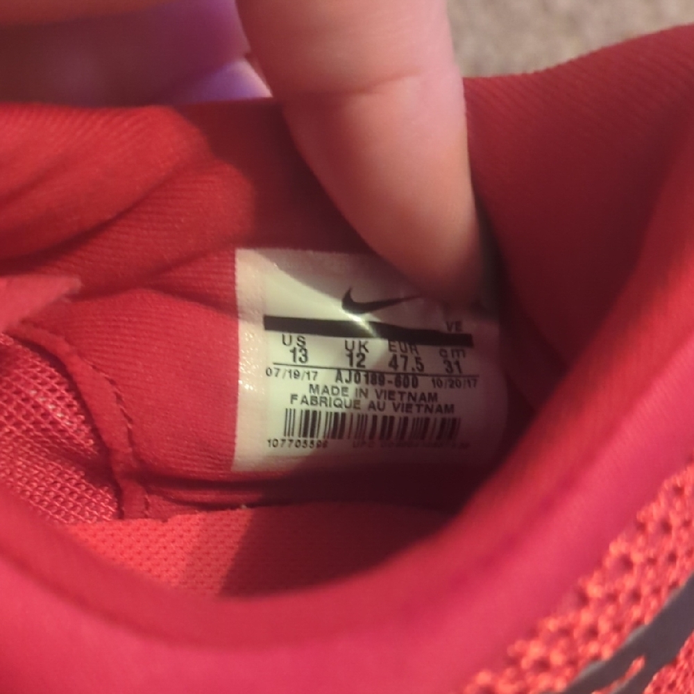 Nike Crimson Running Sneakers - Picture 2 of 5